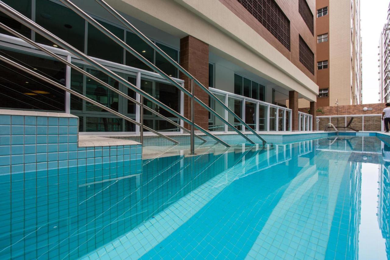 Apartamento Estanconfor Santos com Vista Mar Exterior foto